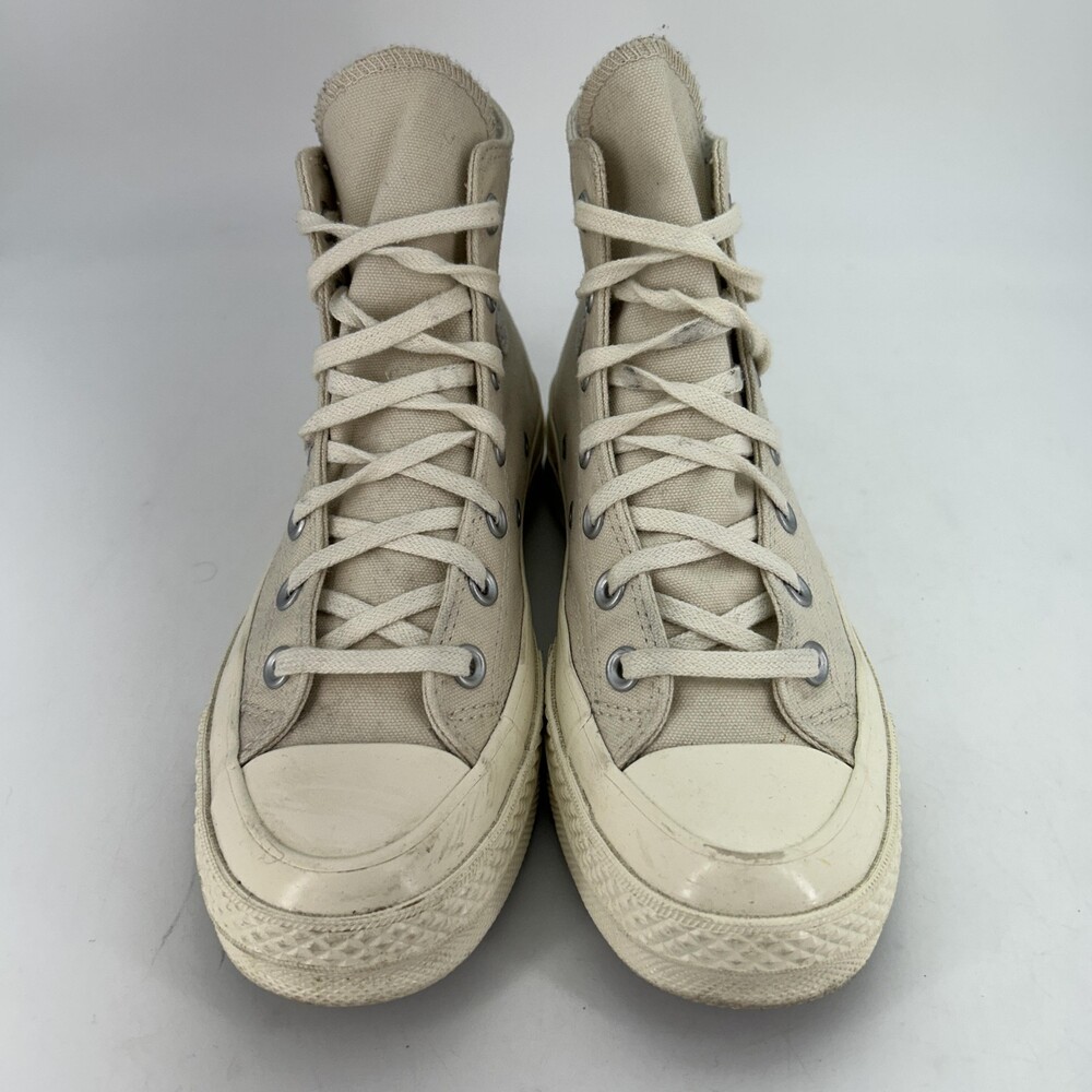 Converse Chuck Taylor 70 Hi Shoes Womens Size 7 Cream Canvas High Top Sneakers - Picture 3 of 14